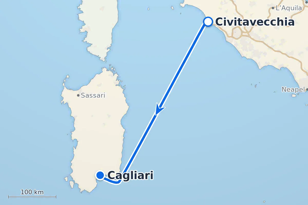 Civitavecchia - Cagliari